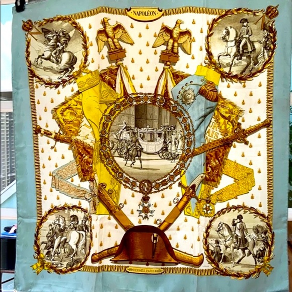 🎉2xHP🎉Hermès Paris Napoleon Scarf - Picture 15 of 15